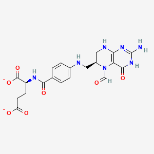 (2S)-2-[[4-[(2-Amino-5-formyl-4-oxo-1,6,7,8-tetrahydropteridin-6-yl)methylamino]benzoyl]amino]pentanedioic acid - (58-05-9)