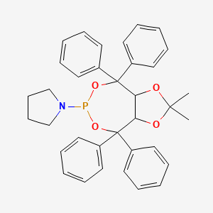1-[(3aS,8aS)-tetrahydro-2,2-diMethyl-4,4,8,8-tetraphenyl-1,3-dioxolo[4,5-e][1,3,2]dioxaphosphepin-6-yl]-Pyrrolidine - (582298-51-9)
