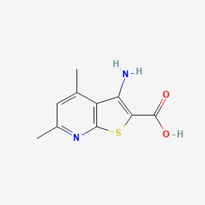 3-AMINO-4,6-DIMETHYLTHIENO[2,3-B]PYRIDINE-2-CARBOXYLIC ACID - (58327-76-7)