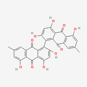 [1,1'-Bianthracene]-9,9',10,10'-tetrone,2,2',4,4',5,5'-hexahydroxy-7,7'-dimethyl-, (1S)- - (602-06-2)