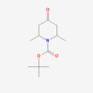 tert-butyl 2,6-dimethyl-4-oxopiperidine
-1-carboxylate (mixtureof cis- and trans-) - (604010-24-4)
