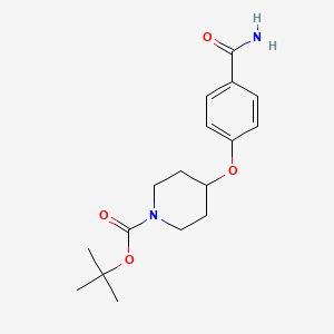 tert-Butyl 4-(4-carbaMoylphenoxy)piperidine-1-carboxylate - (609781-33-1)