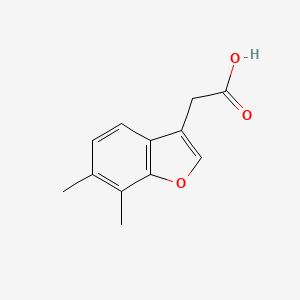 (6,7-DIMETHYL-1-BENZOFURAN-3-YL)ACETIC ACID - (610277-17-3)