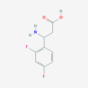(3S)-3-AMINO-3-(2,4-DIFLUOROPHENYL)PROPANOIC ACID - (612532-16-8)