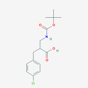 2-N-BOC-2-AMINOMETHYL-3-(4-CHLORO-PHENYL)-PROPIONIC ACID - (626220-65-3)