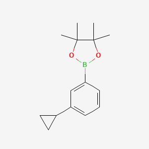 2-(3-CYCLOPROPYLPHENYL)-4,4,5,5-TETRAMETHYL-[1,3,2]DIOXABOROLANE - (627526-56-1)