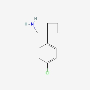 [1-(4-chlorophenyl)cyclobutyl]methanamine - (63010-09-3)