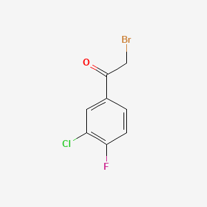3-Chloro-4-fluorophenacyl Bromide - (63529-30-6)