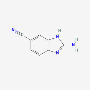 2-AMINO-1H-BENZIMIDAZOLE-5-CARBONITRILE - (63655-40-3)