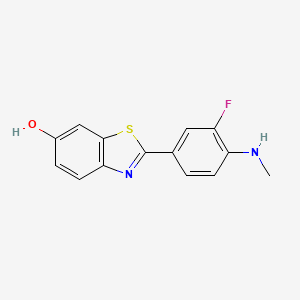 2-[3-Fluoro-4-(methylamino)phenyl]-6-hydroxybenzothiazole - (637003-10-2)
