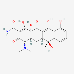 2-Naphthacenecarboxamide,4-(dimethylamino)-1,4,4a,5,5a,6,11,12a-octahydro-3,6,10,12,12a-pentahydroxy-6-methyl-1,11-dioxo-, monohydrochloride,(4S,4aS,5aS,6S,12aS)- - (64-75-5)