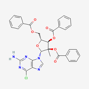 2-AMino-6-chloro-9-[(2,3,5-tri-O-benzoyl-
2-C-Methyl-尾-D-ribofuranosyl)]-9H-purine - (641571-44-0)