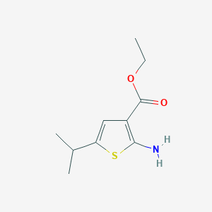 2-Amino-5-isopropyl-thiophene-3-carboxylic acid ethyl ester - (65416-85-5)