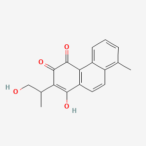 2-(1-Methyl-2-hydroxyethyl)-3-hydroxy-8-methylphenanthrene-1,4-dione - (65907-75-7)
