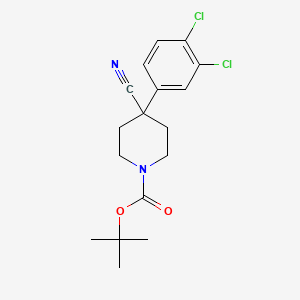 1-BOC-4-CYANO-4-(3,4-CHLOROPHENYL)-PIPERIDINE - (669068-10-4)