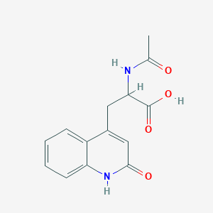 2-Acetylamino-3-(2-quinolon-4-yl)propionic acid - (681806-75-7)