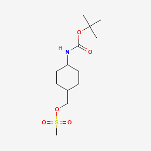 ((1r,4r)-4-((tert-butoxycarbonyl)amino)cyclohexyl)methyl methanesulfonate - (683269-95-6)