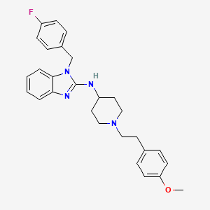 1-[(4-Fluorophenyl)methyl]-N-[1-[2-(4-methoxyphenyl)ethyl]-4-piperidinyl]-1H-benzimidazol-2-amine - (68844-77-9)