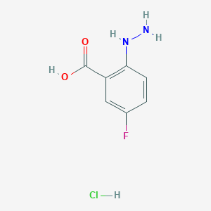 5-fluoro-2-hydrazino-benzoic acid;hydrochloride - (69196-09-4)