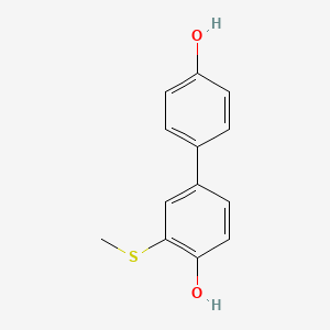 [1,1'-Biphenyl]-4,4'-diol,3-(methylthio)- - (69432-61-7)