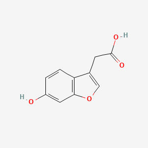 2-(6-HYDROXY-1-BENZOFURAN-3-YL) ACETIC ACID, 97 - (69716-04-7)