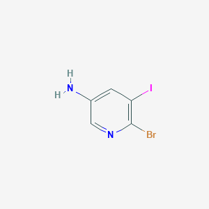 6-BROMO-5-IODOPYRIDIN-3-AMINE - (697300-68-8)