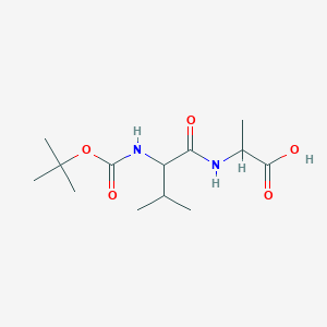(S)-2-((S)-2-(tert-butoxycarbonylaMino)-3-MethylbutanaMido)propanoic acid - (70396-18-8)