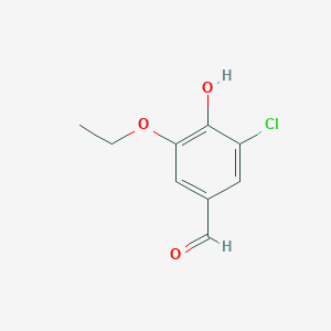 3-CHLORO-5-ETHOXY-4-HYDROXYBENZALDEHYDE - (70842-33-0)