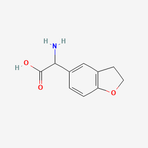 2-amino-2-(2,3-dihydro-1-benzofuran-5-yl)acetic acid - (71922-83-3)