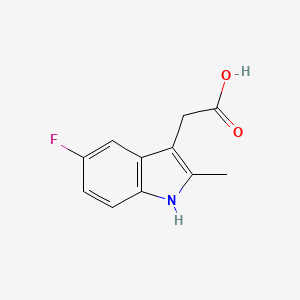 1H-Indole-3-aceticacid, 5-fluoro-2-methyl- - (71987-67-2)