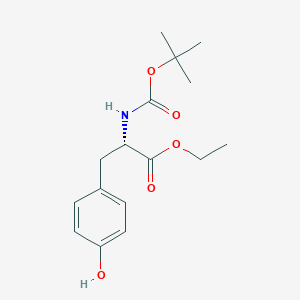 (S)-Ethyl 2-((tert-butoxycarbonyl)amino)-3-(4-hydroxyphenyl)propanoate - (72594-77-5)