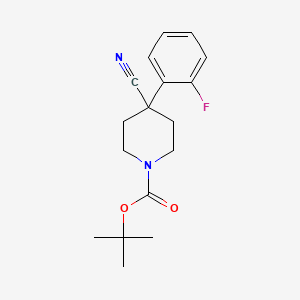 1-BOC-4-CYANO-4-(2-FLUOROPHENYL)-PIPERIDINE - (726198-18-1)