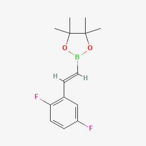 2-[2-(2,5-difluorophenyl)ethenyl]-4,4,5,5-tetramethyl-1,3,2-dioxaborolane - (736987-80-7)