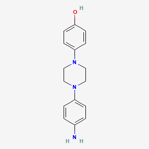 1-(4-Aminophenyl)-4-(4-hydroxyphenyl)piperazine - (74853-08-0)