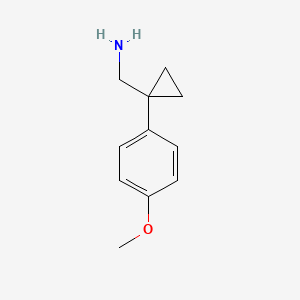 [1-(4-Methoxyphenyl)cyclopropyl]methylamine - (75180-45-9)