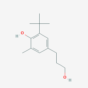2-(tert-butyl)-4-(3-hydroxypropyl)-6-methylphenol - (75546-54-2)