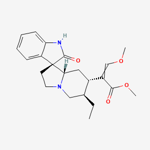 Spiro[3H-indole-3,1'(5'H)-indolizine]-7'-acetic acid,6'-ethyl-1,2,2',3',6',7',8',8'a-octahydro-a-(methoxymethylene)-2-oxo-,methyl ester, (aE,1'R,6'R,7'S,8'aS)- - (76-66-4)