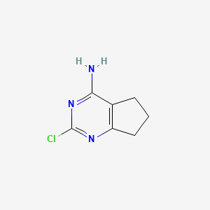 2-Chloro-6,7-dihydro-5H-cyclopenta[d]pyrimidin-4-amine - (76780-97-7)