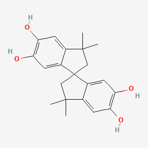 5,5',6,6'-Tetrahydroxy-3,3,3',3'-tetramethyl-1,1'-spirobisindane - (77-08-7)