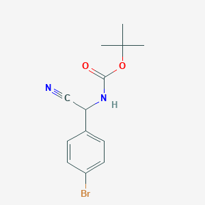 tert-butyl ((4-bromophenyl)(cyano)methyl)carbamate - (774225-42-2)