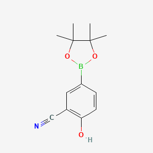 2-Hydroxy-5-(4,4,5,5-tetramethyl-1,3,2-dioxaborolan-2-yl)benzonitrile - (775351-56-9)