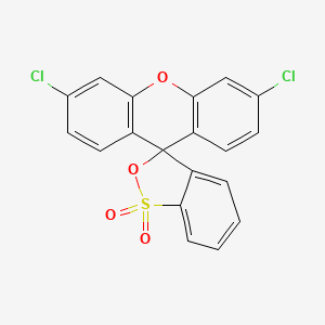 Spiro[3H-2,1-benzoxathiole-3,9'-[9H]xanthene], 3',6'-dichloro-, 1,1-dioxide - (77545-45-0)