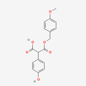 [(4-methoxyphenyl)methyl] hydrogen (4-hydroxyphenyl)malonate - (78641-40-4)