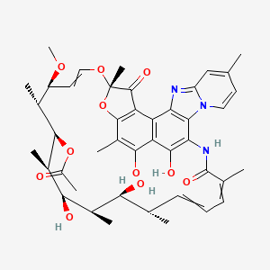 2,7-(Epoxypentadeca[1,11,13]trienimino)benzofuro[4,5-e]pyrido[1,2-a]benzimidazole-1,15(2H)-dione,25-(acetyloxy)-5,6,21,23-tetrahydroxy-27-methoxy-2,4,11,16,20,22,24,26-octamethyl-,(2S,16Z,18E,20S,21S,22R,23R,24R,25S,26R,27S,28E)- - (80621-81-4)