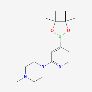1-Methyl-4-(4-(4,4,5,5-tetramethyl-1,3,2-dioxaborolan-2-yl)pyridin-2-yl)piperazine - (832114-09-7)
