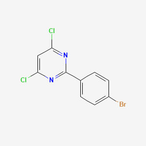 Pyrimidine, 2-(4-bromophenyl)-4,6-dichloro- - (83217-26-9)