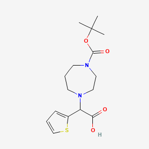 1-BOC-4-(CARBOXY-THIOPHEN-2-YL-METHYL)-[1,4]DIAZEPANE - (834884-95-6)