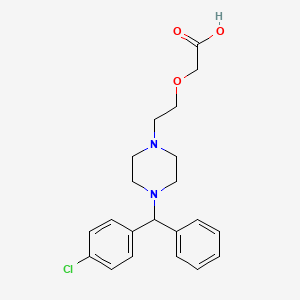 2-[2-[4-[(4-chlorophenyl)-phenyl-methyl]piperazin-1-yl]ethoxy]acetic acid dihydrichloride - (83881-51-0)