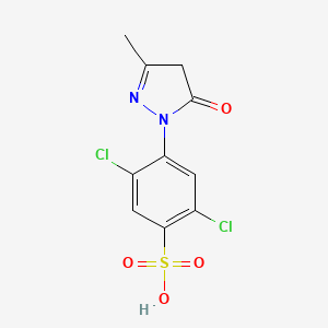 2,5-Dichloro-4-(3-methyl-5-oxo-4,5-dihydro-1H-pyrazol-1-yl)benzenesulfonic acid - (84-57-1)
