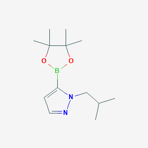 1-(2-Methylpropyl)-5-(4,4,5,5-tetramethyl-1,3,2-dioxaborolan-2-yl)-1H-pyrazole - (847818-75-1)